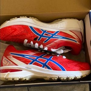 ASICS red white and blue sneakers BRAND NEW w tags